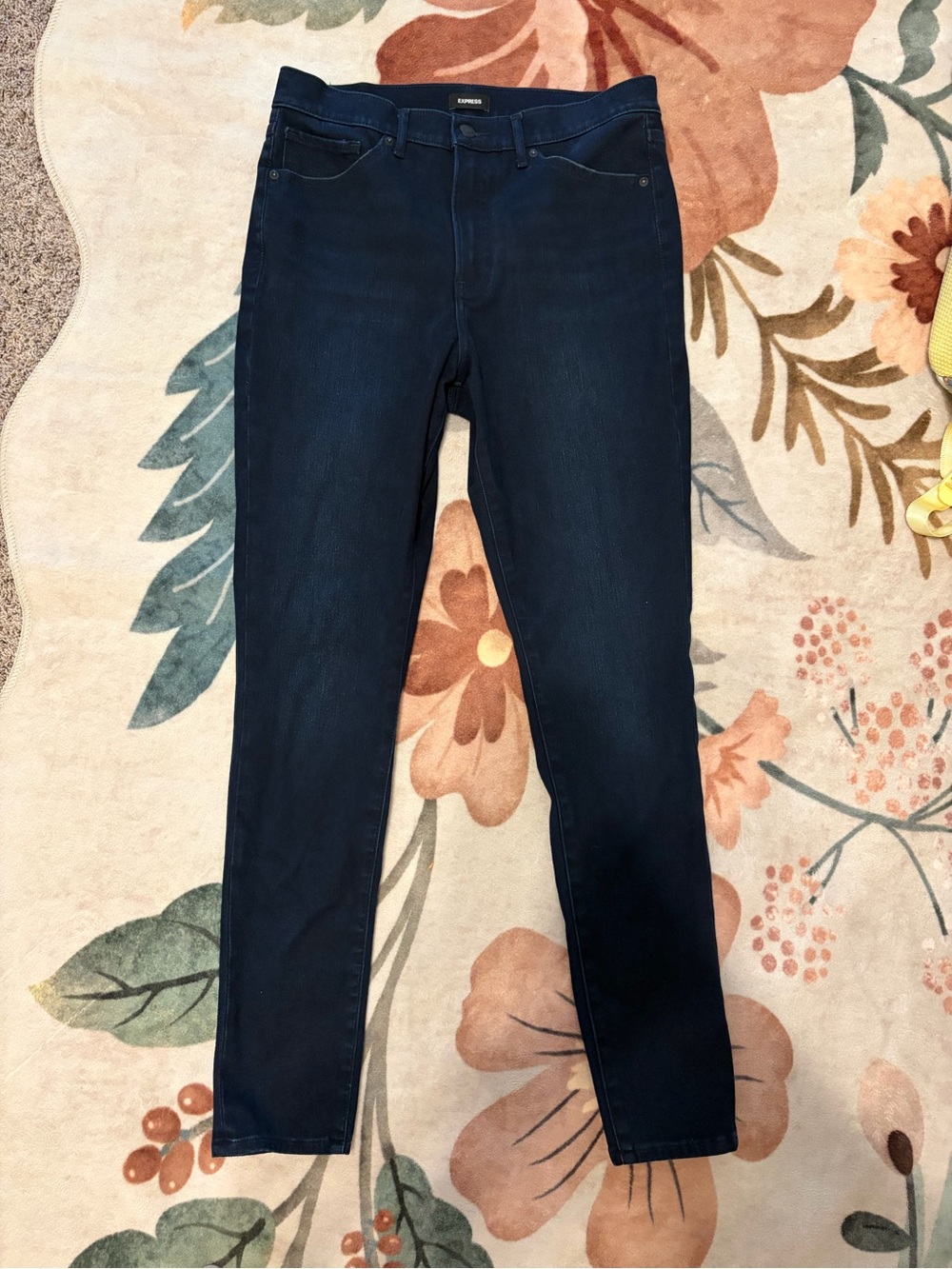 Express Women's Dark Blue Skinny Jeans 10L